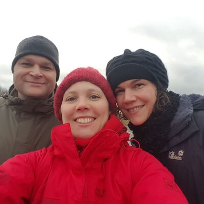 Gemeinderäte Berger und Jacob mit Lisa Lux