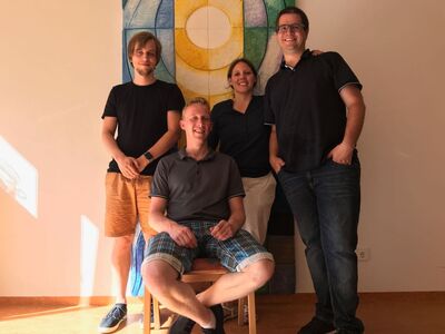 v.l.n.r.: Felix Rohde, Jan Hambach, Julia Jacob und David Feurle