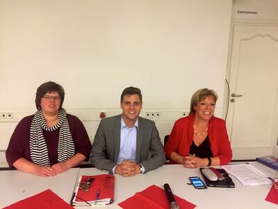 v.li.nach re. Farina Semler, Florian Wahl MdL, Sabine Wölfle MdL
