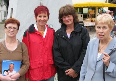 v.l.n.r. Sieglinde Fuchs, Gerlinde Hörz, Birgit Kipfer, Eva Lehmacher