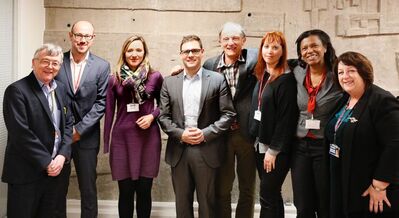 : Gruppenfoto nach dem Gespräch mit den Stadträten aus Glenrothes