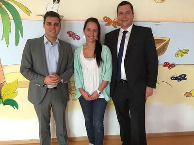 von li.n.re. Florian Wahl, Claudia Schütz, Thomas Riesch