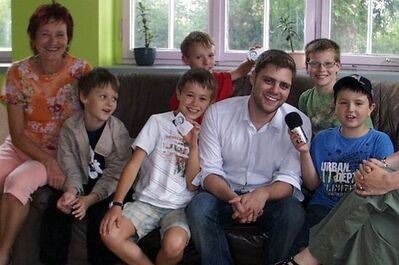 v.l.n.r:Gerlinde Hörz, Philipp, Markus, Jonas, Florian Wahl, Ilias, Daniel